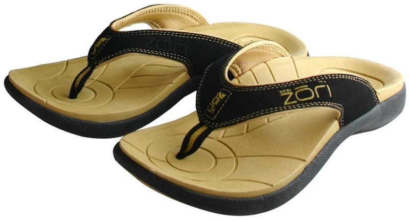 Zori Teenslippers Beige/Zwart Maat 9
