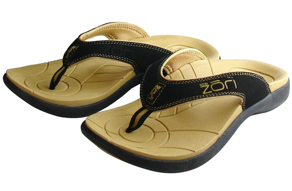 Zori Teenslippers Beige/Zwart Maat-10