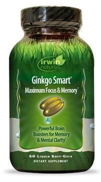 Afbeelding van Irwin Naturals Ginkgo Smart Soft Gel Capsules