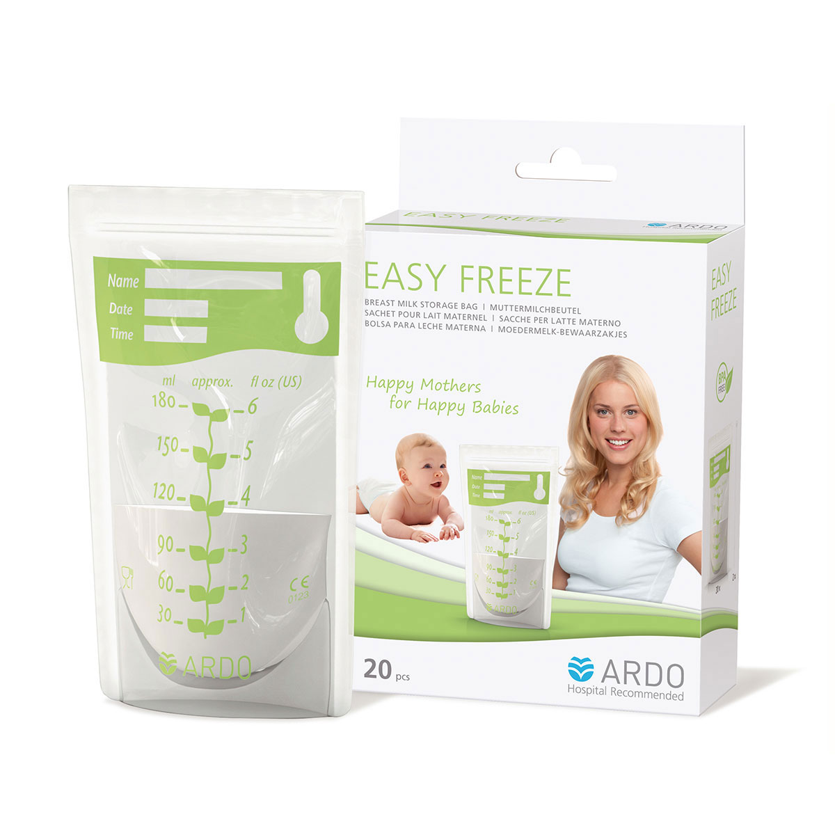 Ardo Medical Easy Freeze Moedermelk Bewaarzakjes