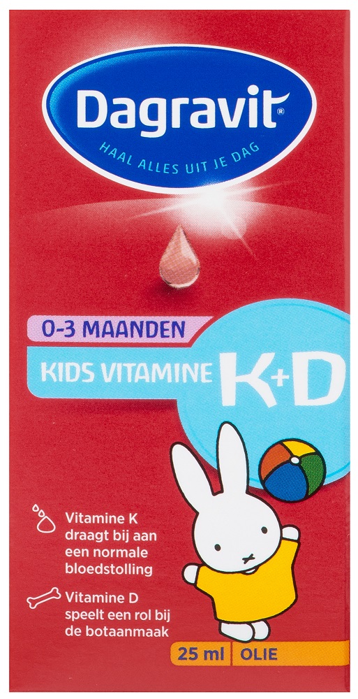 Dagravit Kids Vitamine K+D Druppels Olie 25ml