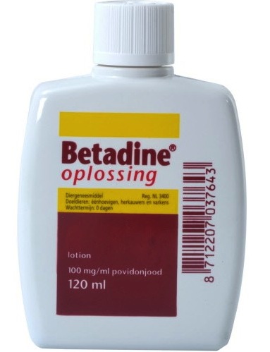 Betadine Jodium Oplossing 120ml afbeelding