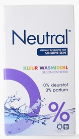 Neutral wasmiddel kleur 18 wasbeurten poeder parfumvrij online kopen