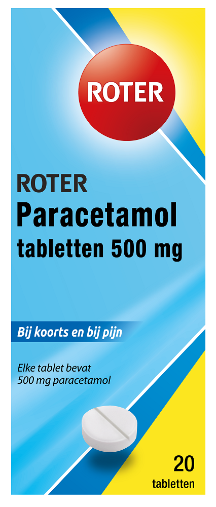 Roter Paracetamol Tabletten 500mg 20st
