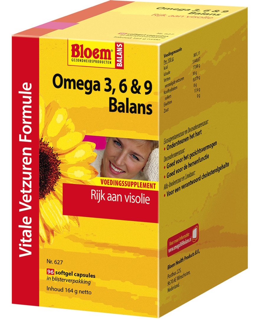 Afbeelding van Bloem Omega 3, 6 & 9 Balans Softgels