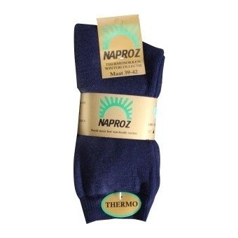 Naproz Thermo Sokken Blauw Maat 43-46 3 Paar