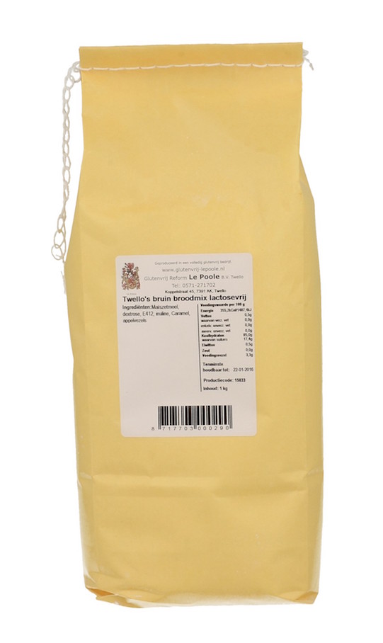 Le Poole Twello's Bruin Lactosevrij 1kg