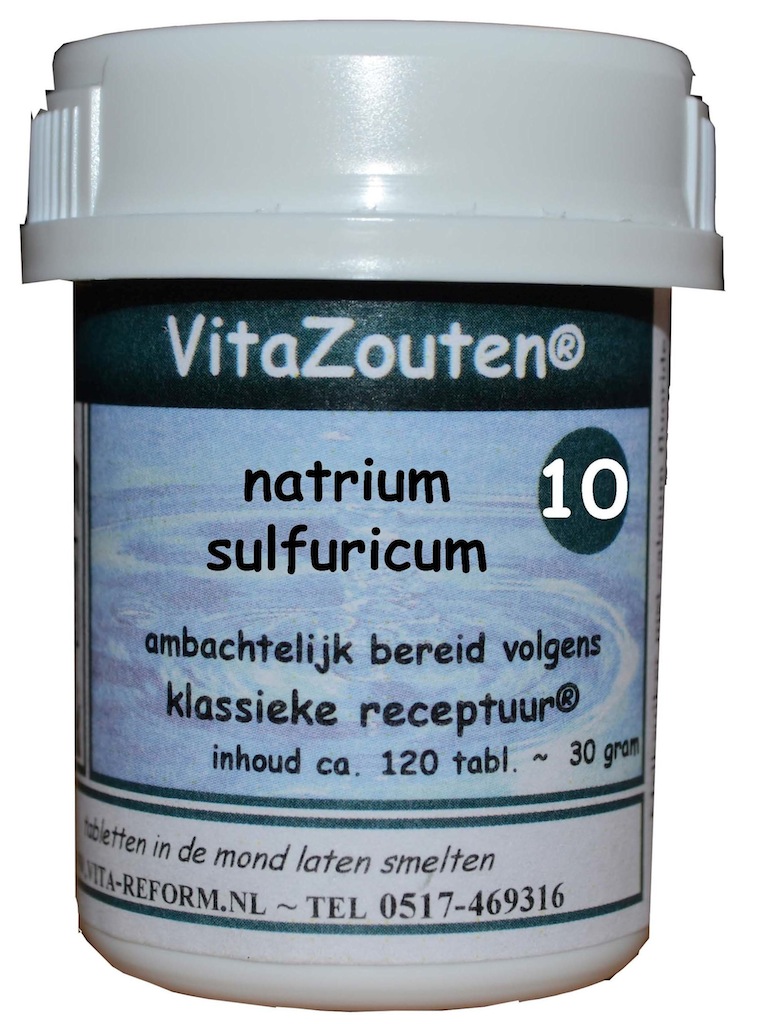 Vita Reform Vitazouten Nr. 10 Natrium Sulfuricum 120st afbeelding