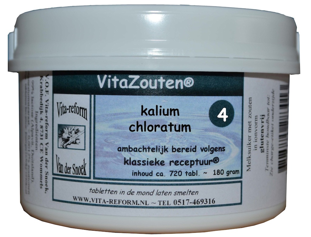 Vita Reform Vitazouten Nr. 4 Kalium Chloratum Muriaticum 720st afbeelding
