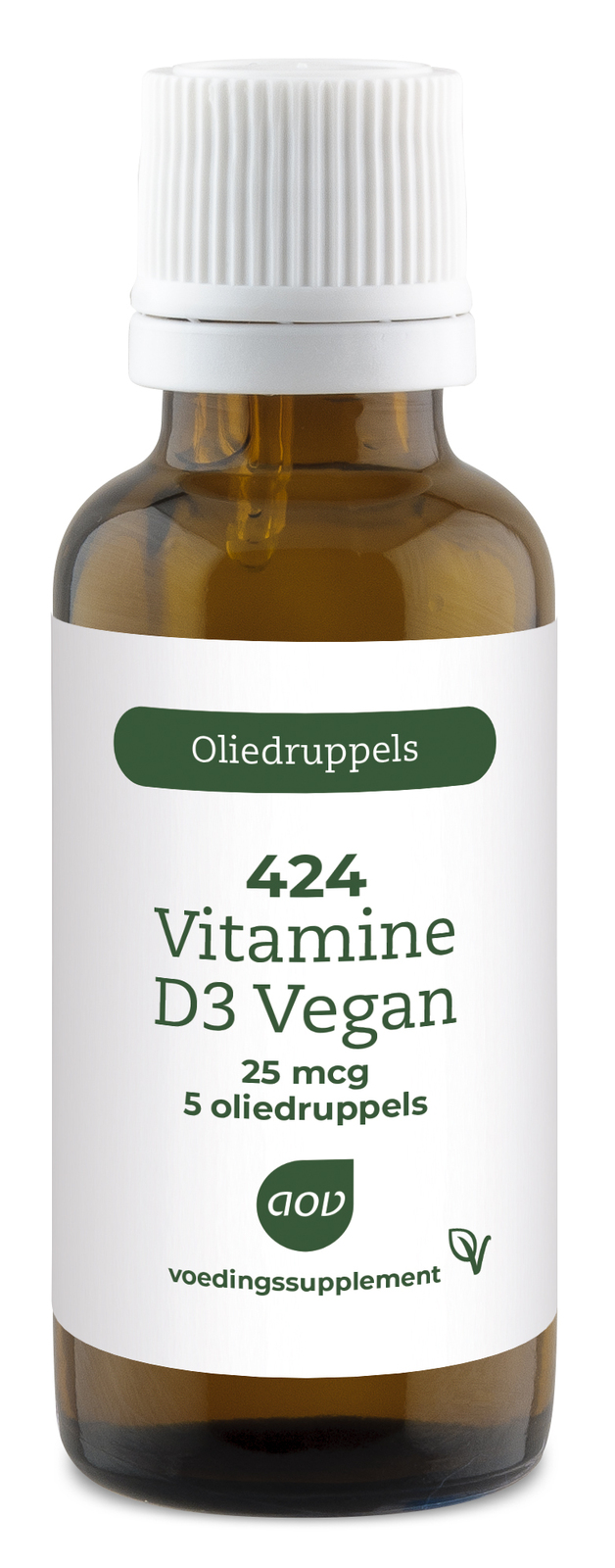 AOV 424 Vitamine D3 Vegan 25mcg Druppels