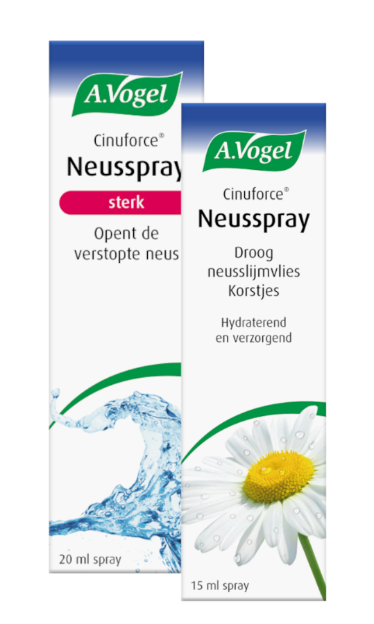 A.Vogel Cinuforce Neusspray Sterk + Neusspray Droog Neusslijmvlies & Korstjes Combiverpakking afbeelding
