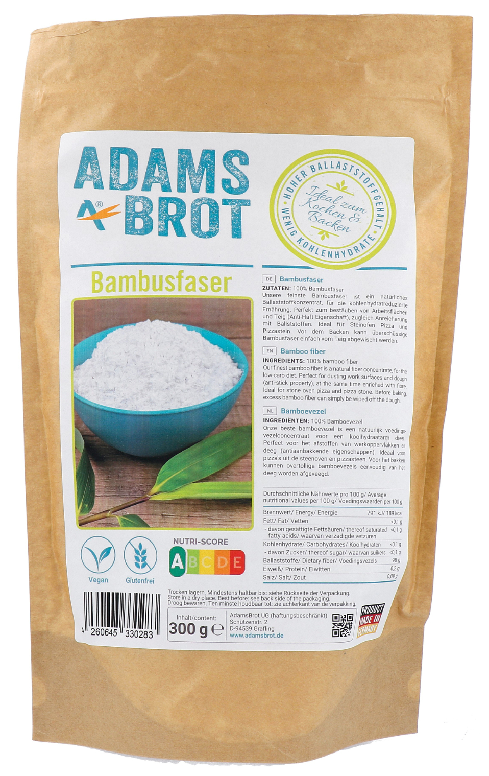 Adams Brot Bamboevezel afbeelding