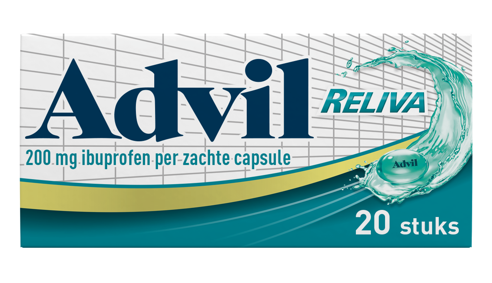 Advil Reliva Liquid Capsules 200 mg - voor pijn en koorts afbeelding