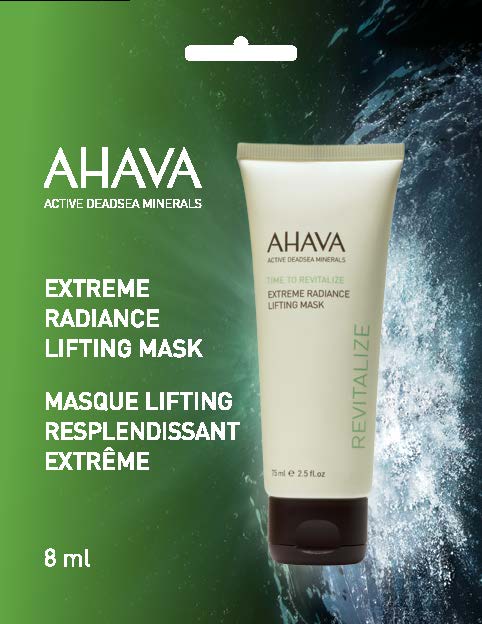 AHAVA Extreem liftend masker - Bevordert stevigheid - Geeft gelijk hydratatie - VEGAN - Alcohol- en parabenenvrij - Eenmalig gebruik - 8ml