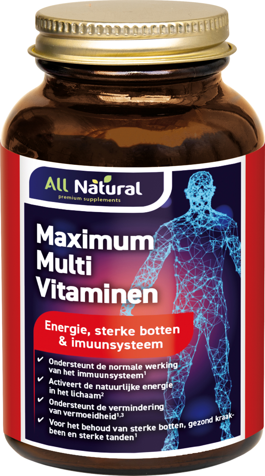 All Natural Maximum Multi Vitaminen Tabletten