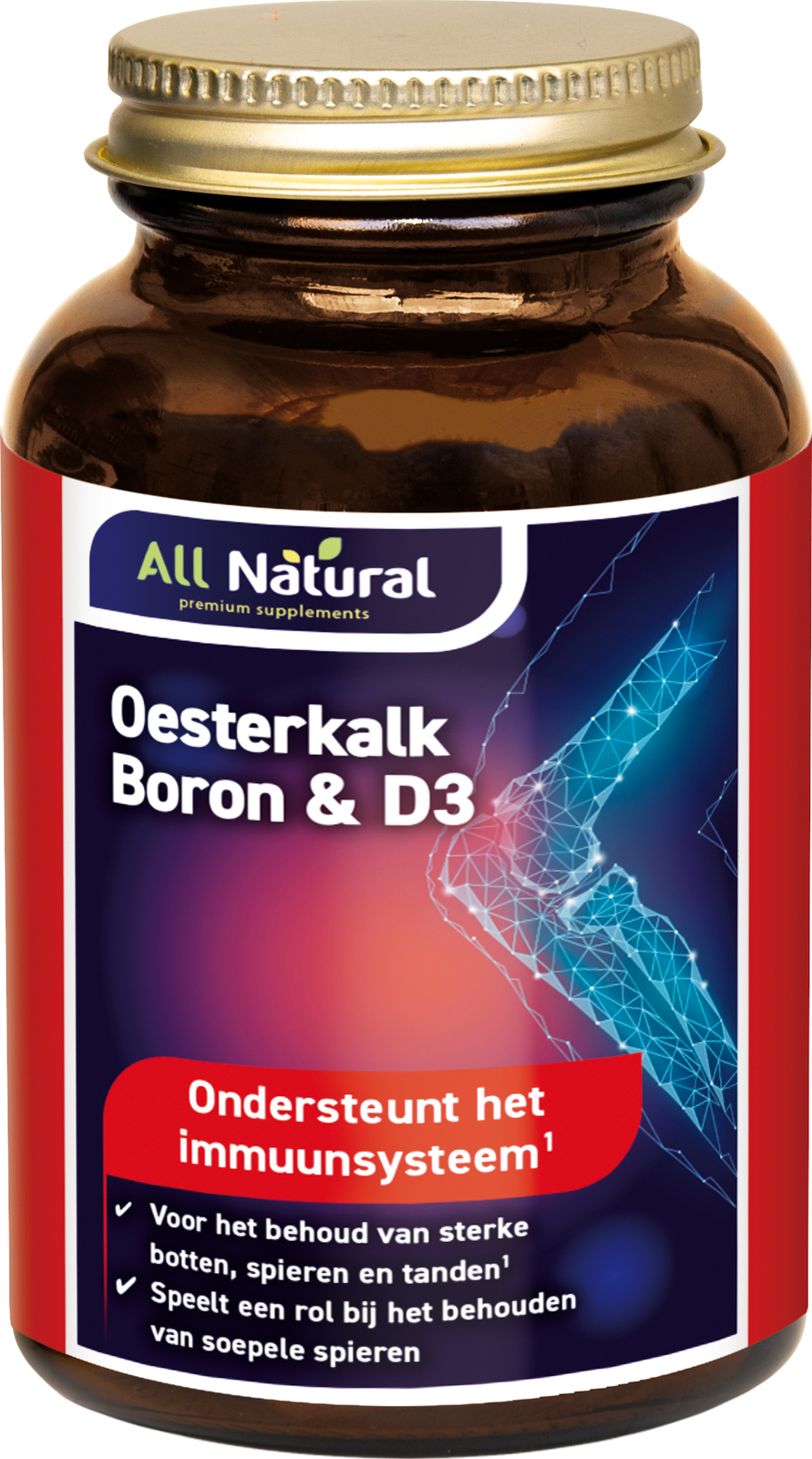 All Natural Oesterkalk, Boron & D3 Tabletten