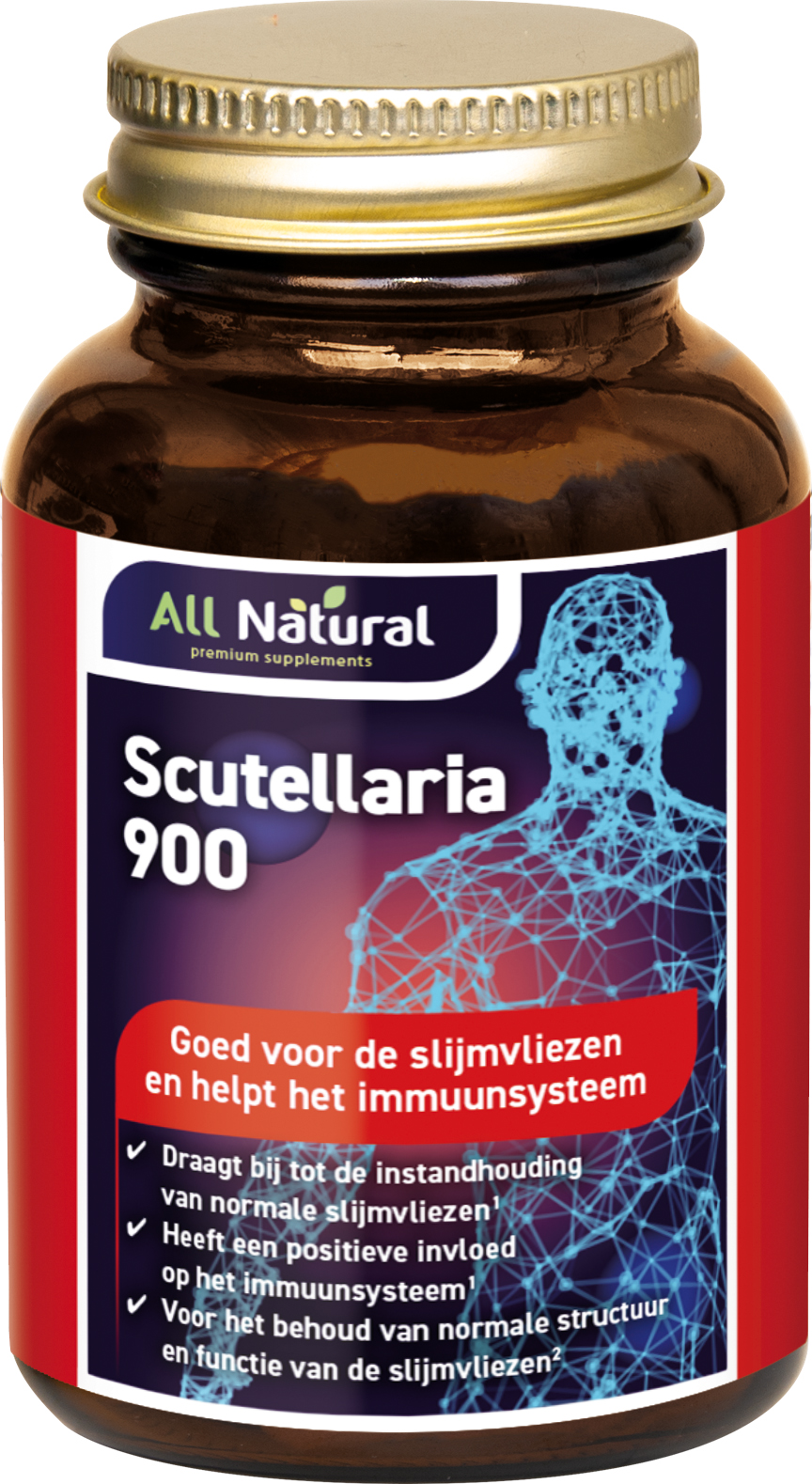 All Natural Scutellaria 900 Capsules