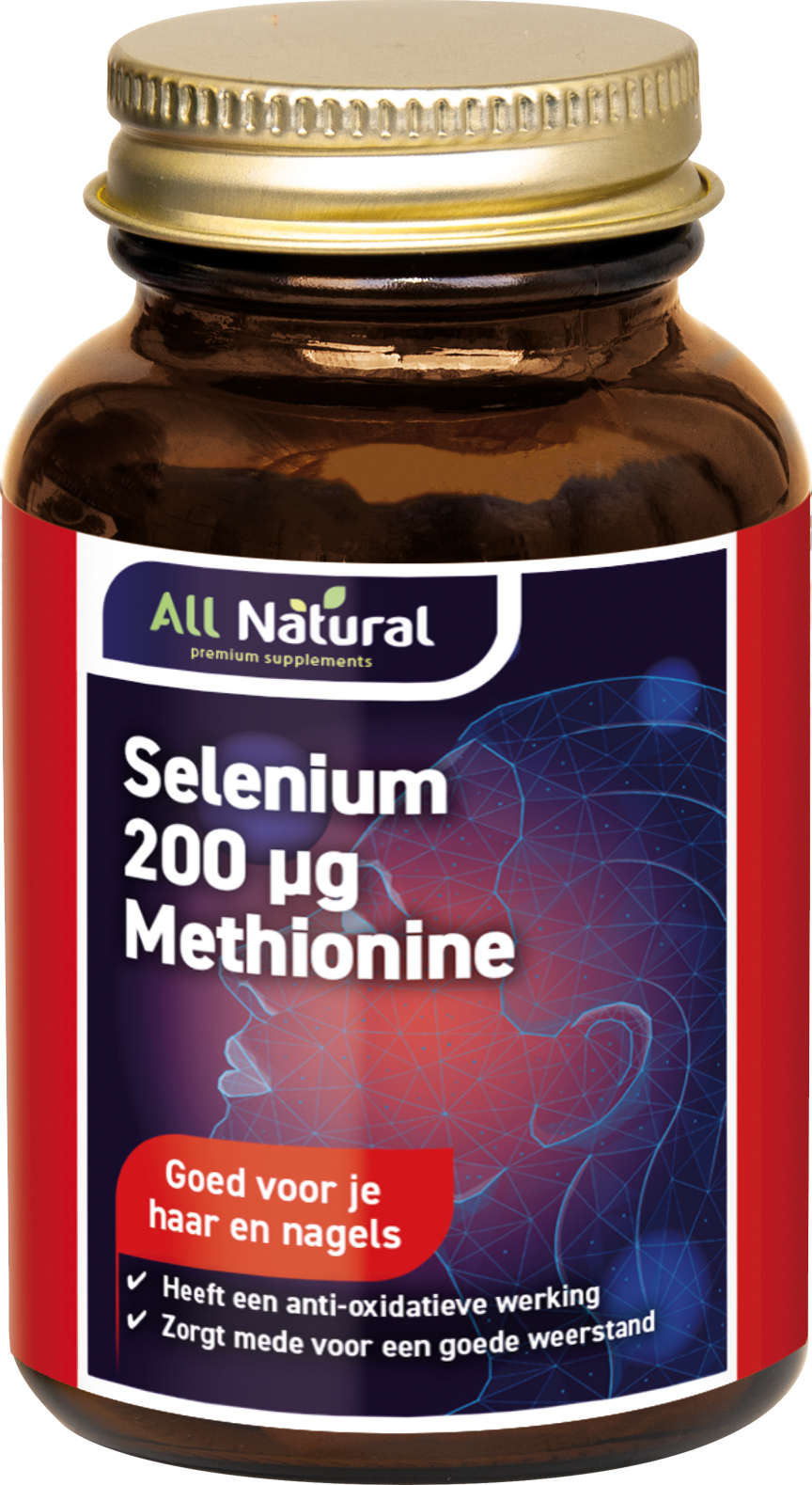 All Natural Selenium 200 mcg Methionine Tabletten