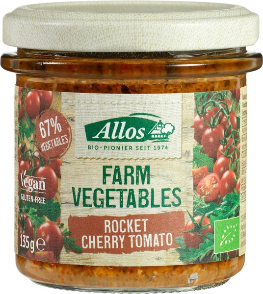 Allos Groentepread Rucola Cherry Tomaat