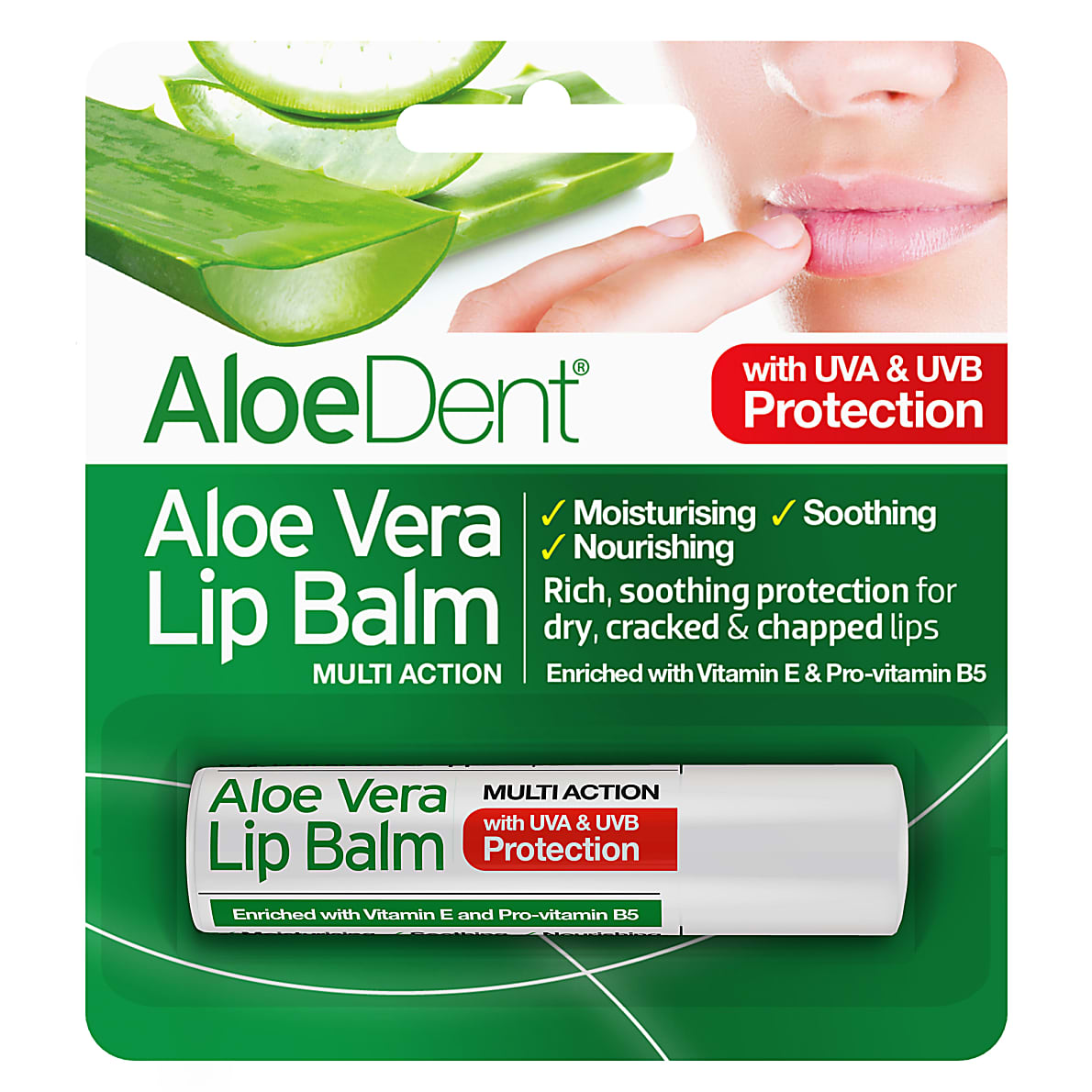 AloeDent Aloe Vera Lipbalsemstick afbeelding
