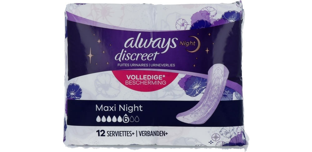 Image of Always Discreet Maandverband Maxi Night