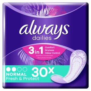 Always Dailies Inlegkruisjes Fresh & Protect Normal