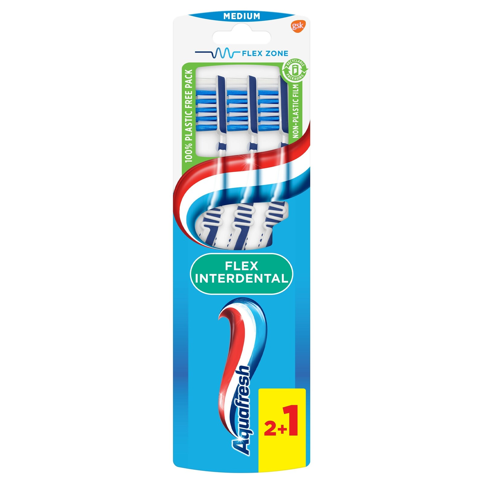 Aquafresh Flex Interdental Tandenborstel Medium