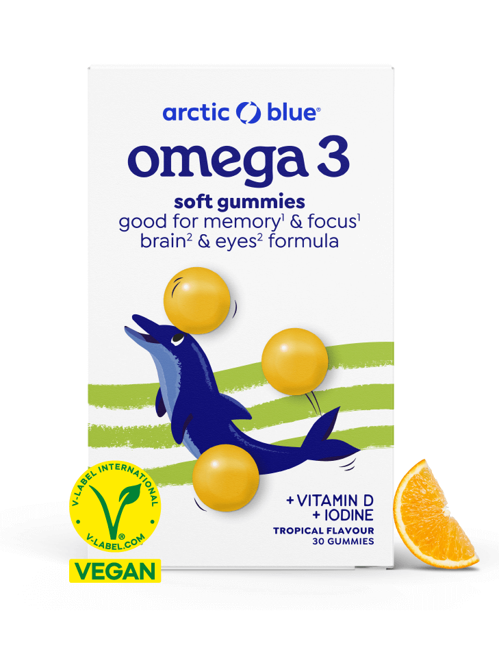Arctic Blue Kids Omega-3 Vegan Soft Gummies afbeelding