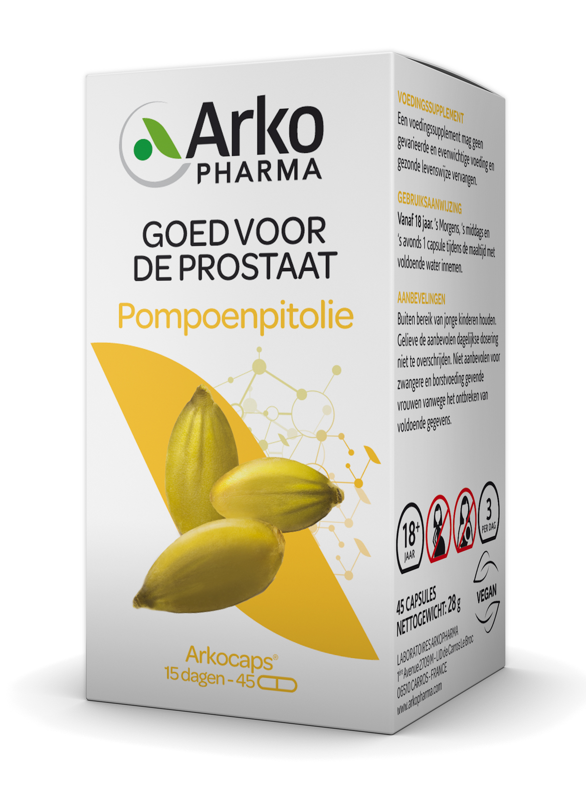 Arkocaps Pompoenpitolie Capsules 45st