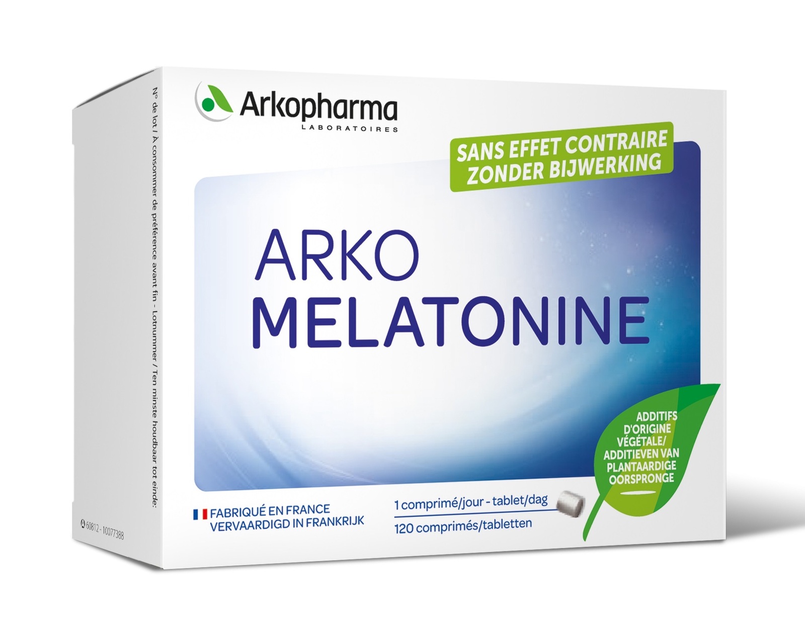 Arkopharma arko melatonine is een voedingssupplement op basis van 0.295 mg melatonine. zonder bijwerking....