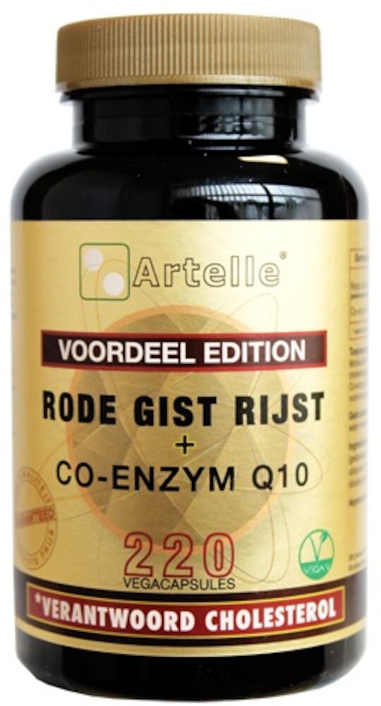 Artelle Rode Gist Rijst Co Enzym Q10 Vegacapsules
