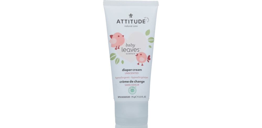 Image of Attitude Baby Leaves Natural Diaper Cream - Zinc
