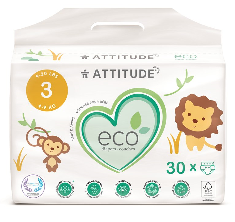 Image of Attitude Eco Diapers Maat 3 