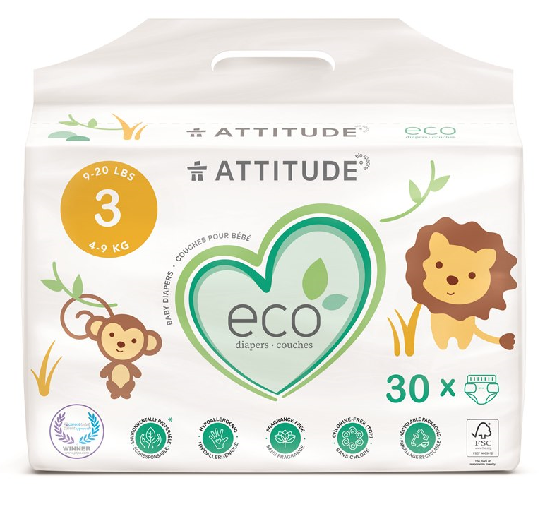 Image of Attitude Eco Diapers Maat 3