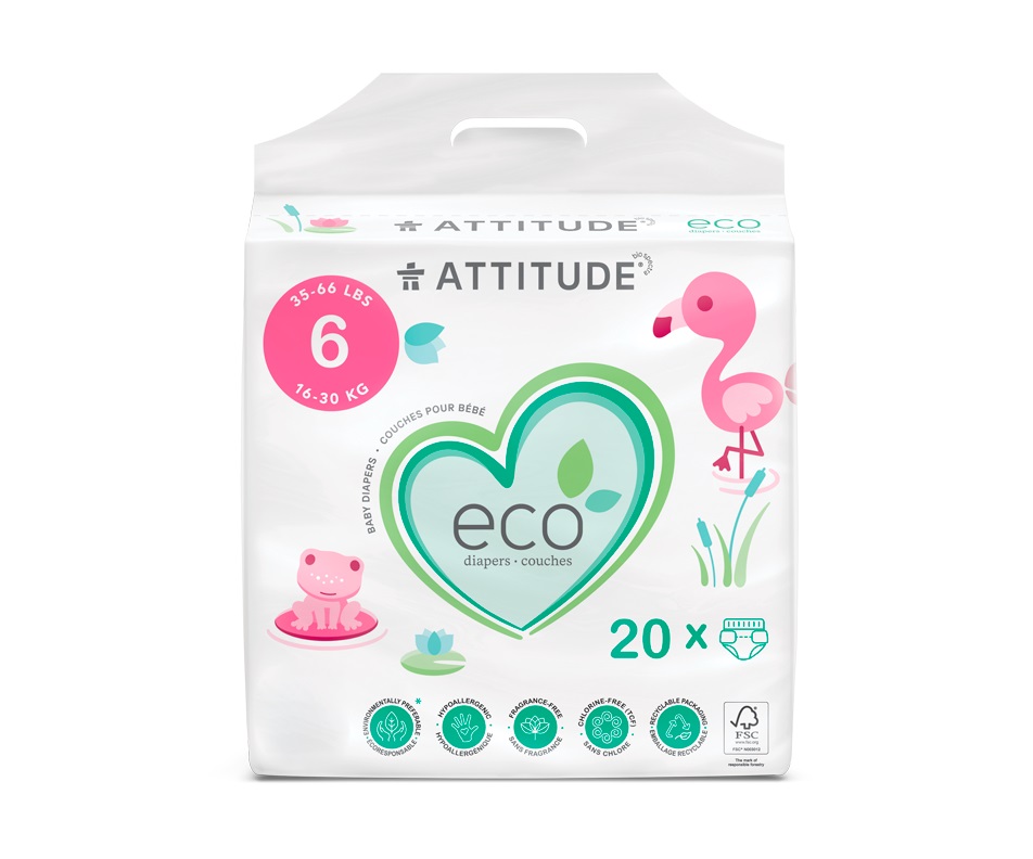 Image of Attitude Eco Diapers Maat 6 