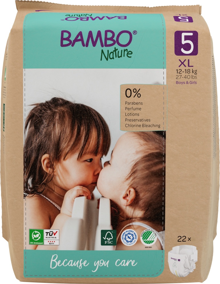 Image of Bambo Nature Maat 5 Luiers XL 