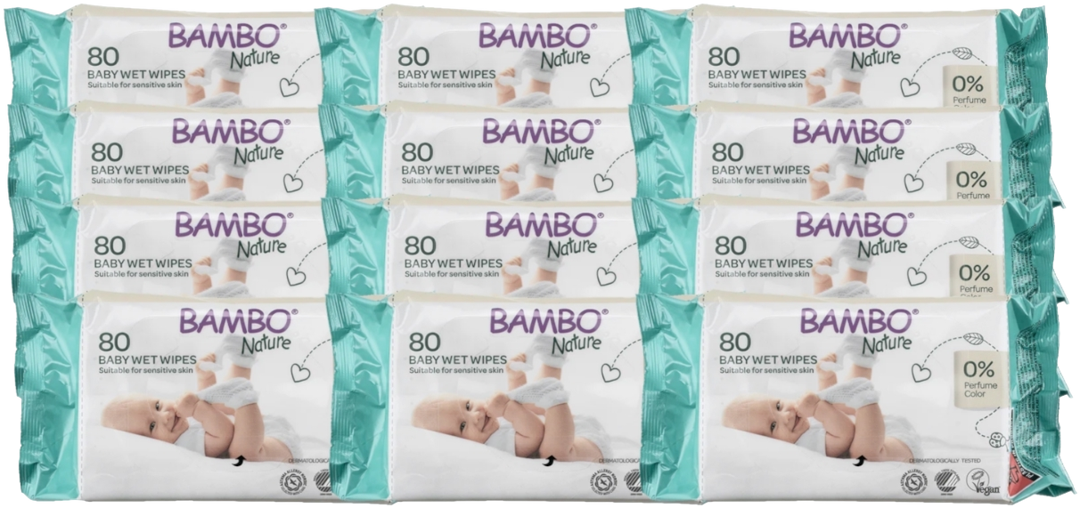 Bambo Nature Babydoekjes Multiverpakking afbeelding