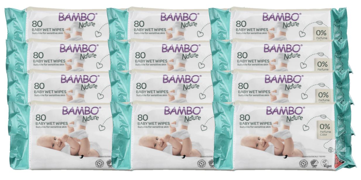 Bambo Nature Babydoekjes Multiverpakking afbeelding