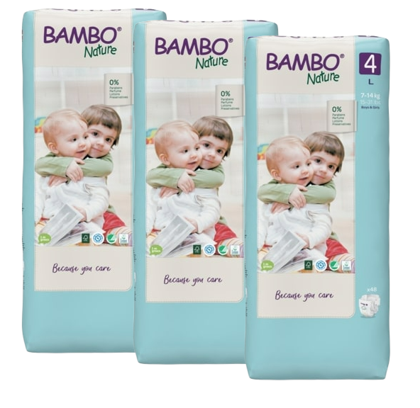Image of Bambo Nature Luiers Maat 4 L - Multiverpakking 