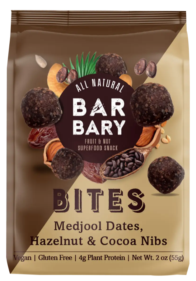 Image of BarBary Bites Hazelnut & Cacao Nibs 