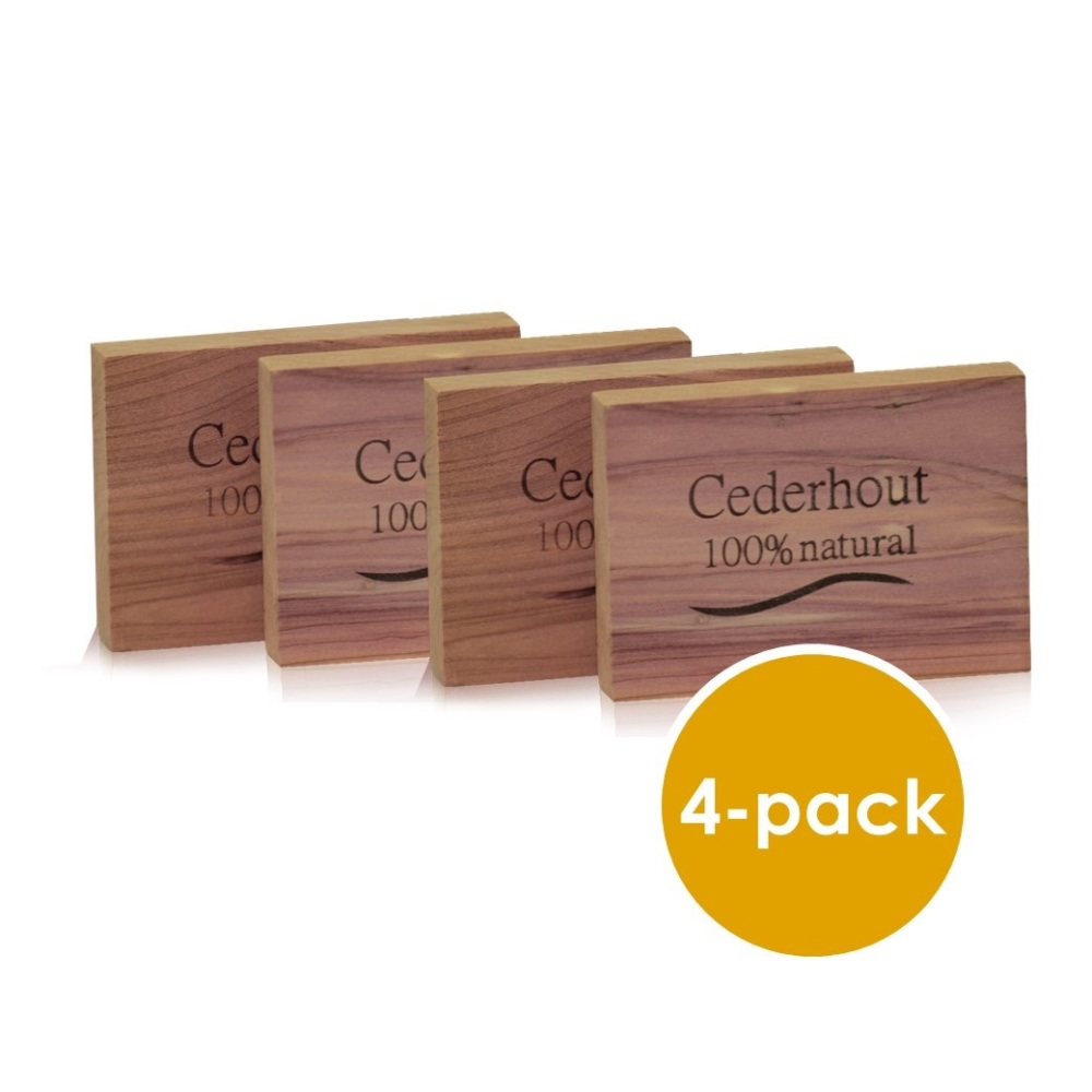 Beautylin Anti-Mot Cederhouten Ladeblok 4st afbeelding