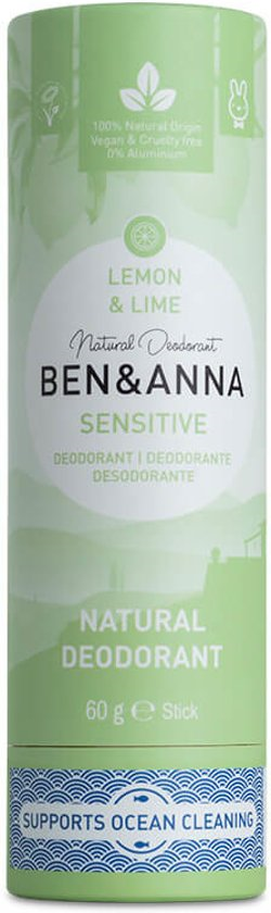 Ben & Anna Sensitive Deostick Lemon & Lime