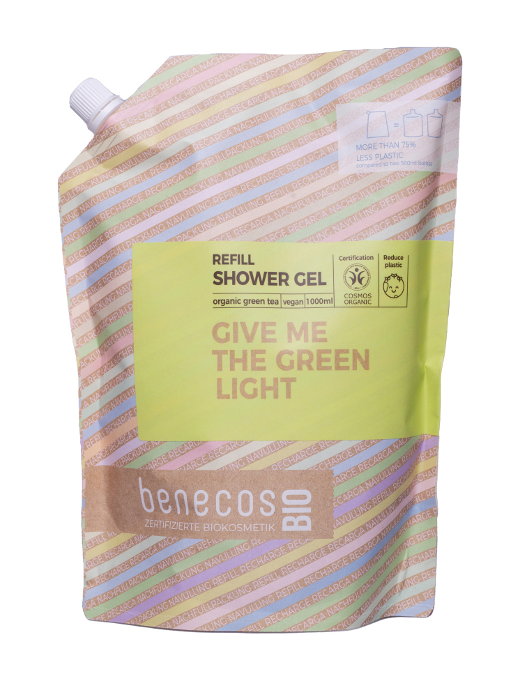 Benecos Green Tea Shower Gel Navulverpakking