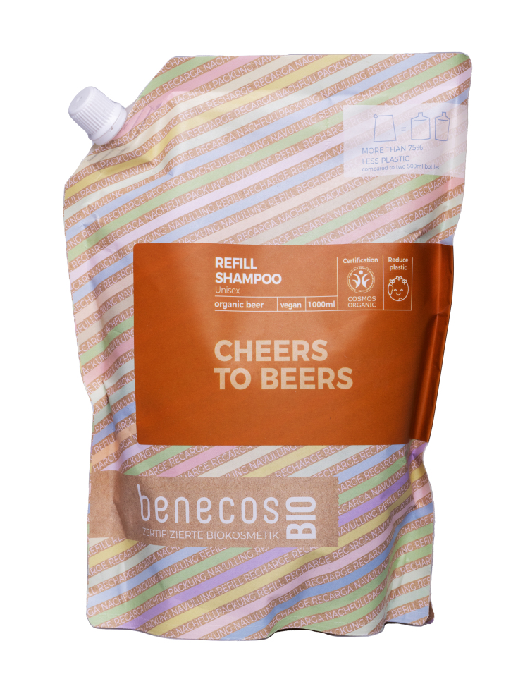 Benecos Beer Unisex Shampoo Navulverpakking