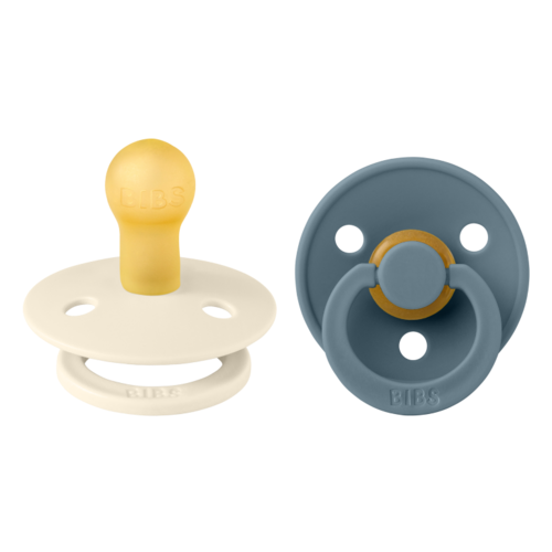 BIBS Colour 2 pack - Ivory/Petrol - Size 1 (0+M)