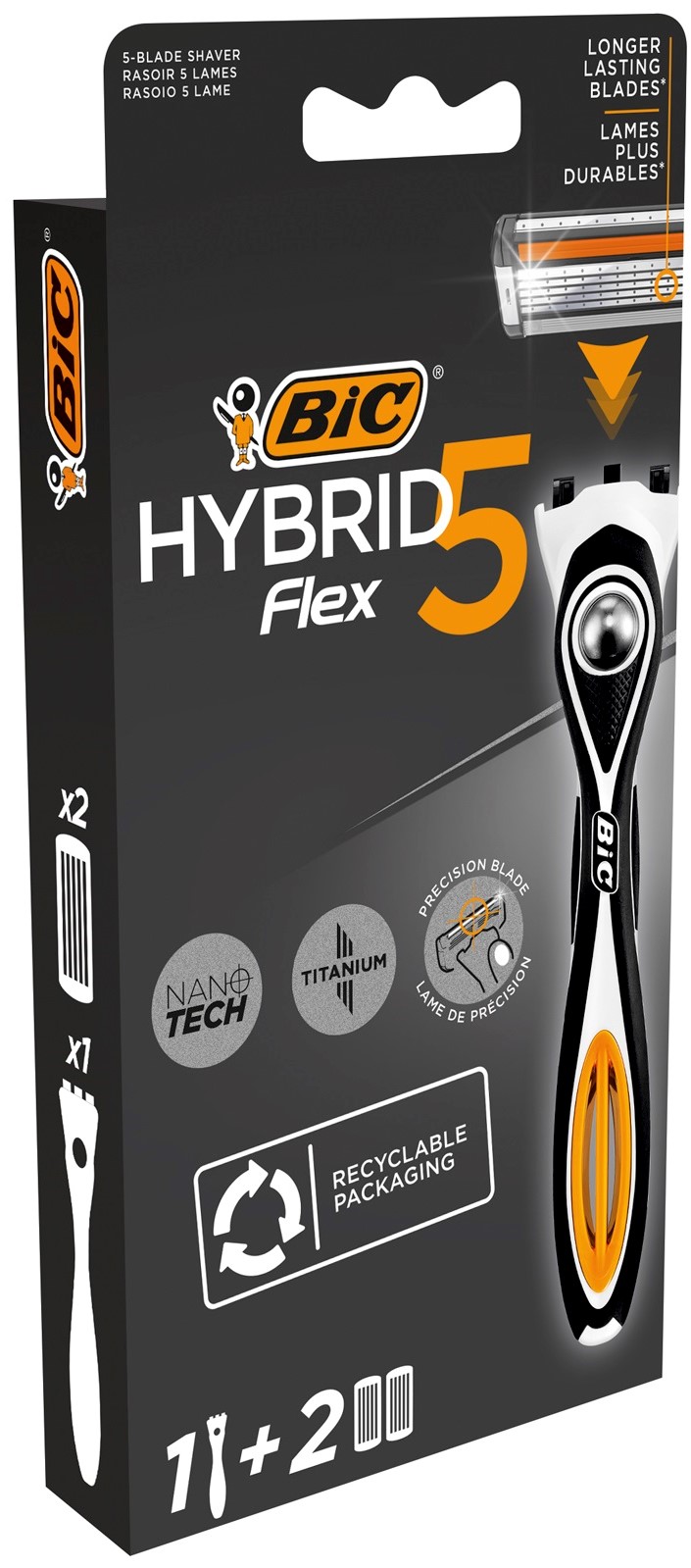 Bic Hybrid Flex5 Scheermes Set