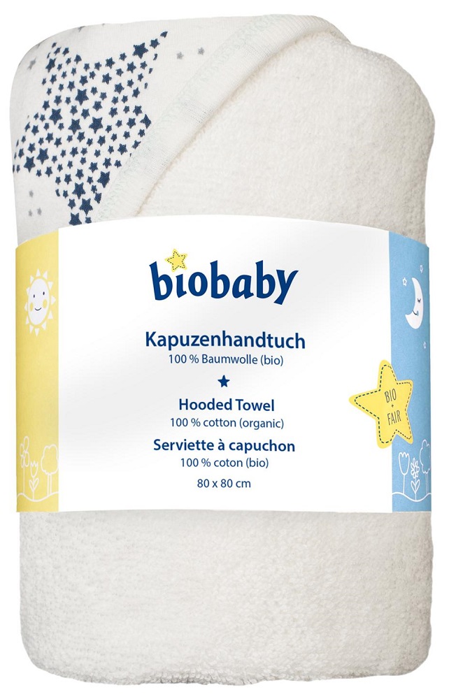 Biobaby Handdoek Sterren 80x80cm