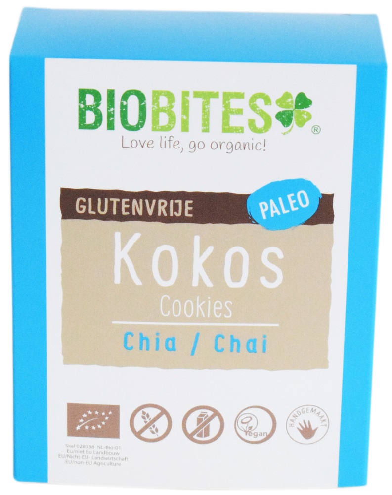 Image of Biobites Kokosbites Chia Glutenvrij Bio 65gr 