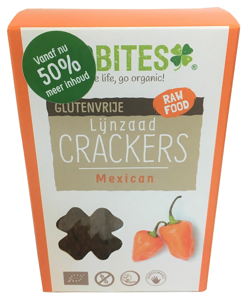 Image of Biobites Lijnzaad Crackers Mexican 
