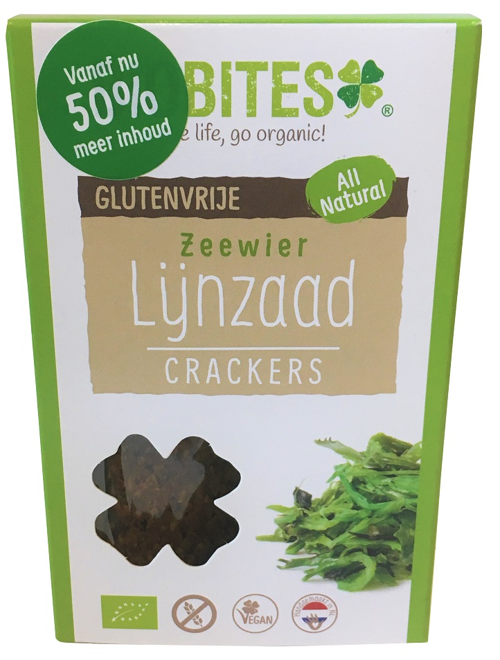 Image of Biobites Lijnzaad Crackers Zeewier 